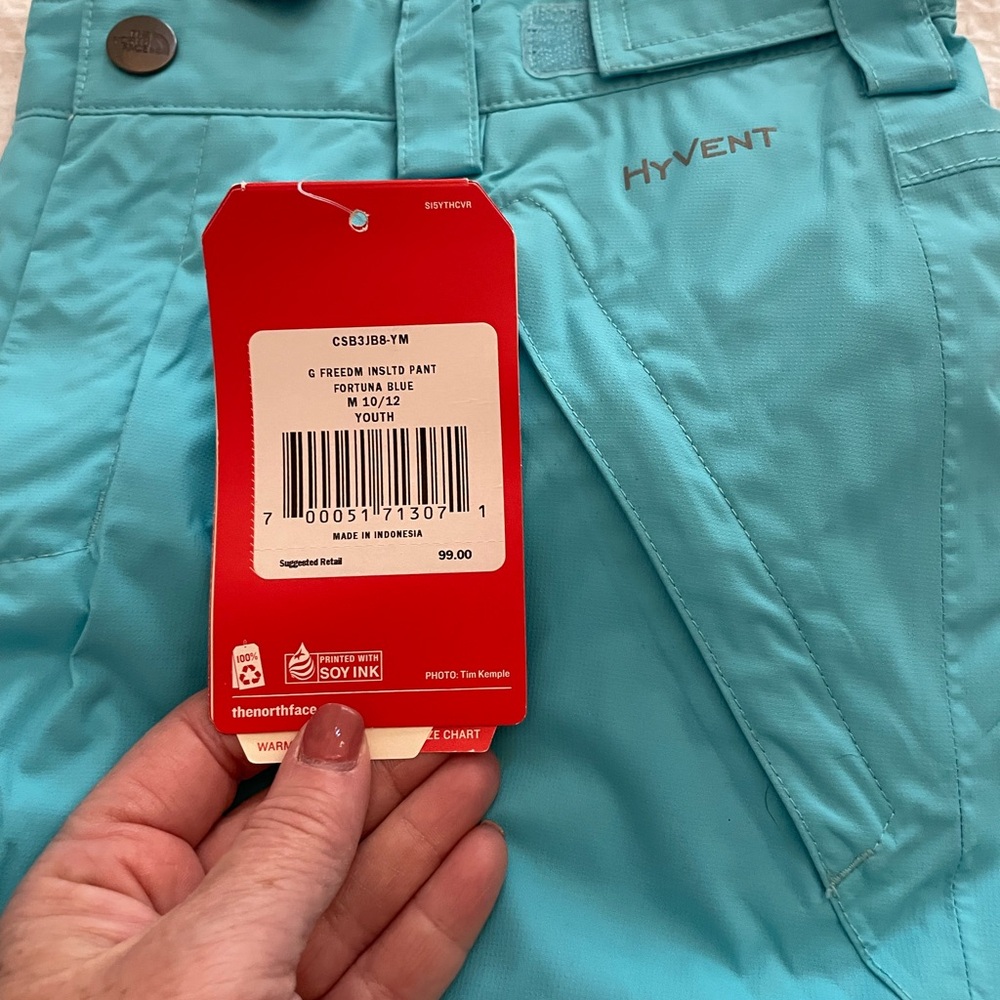 The North Face HyVent Youth Pants in Blue